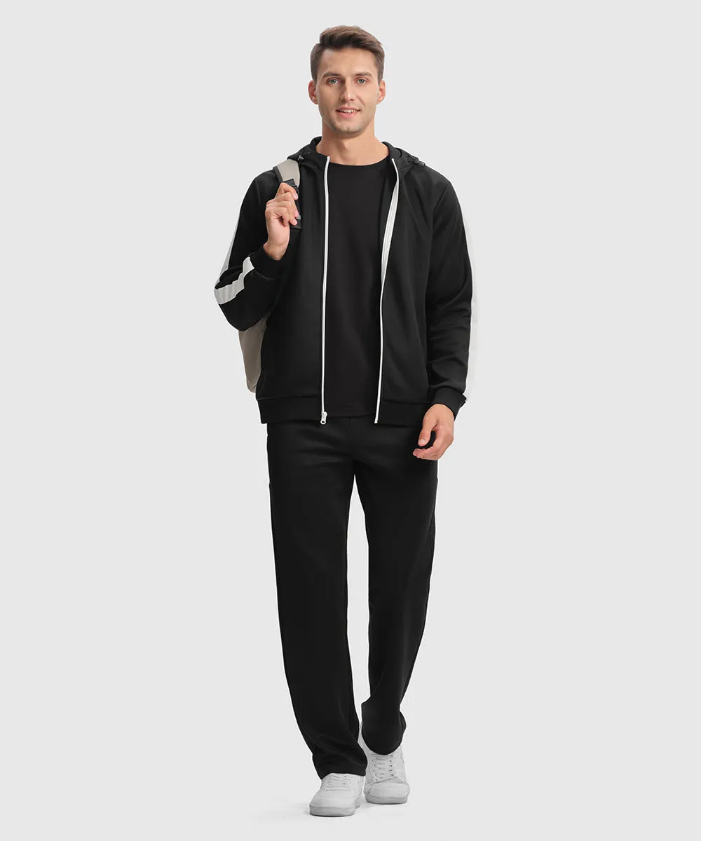 Men's Long Sleeve Causal Full Zip Tracksuits