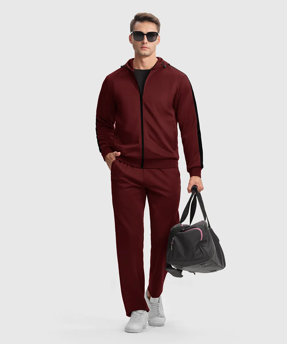 Men's Long Sleeve Causal Full Zip Tracksuits