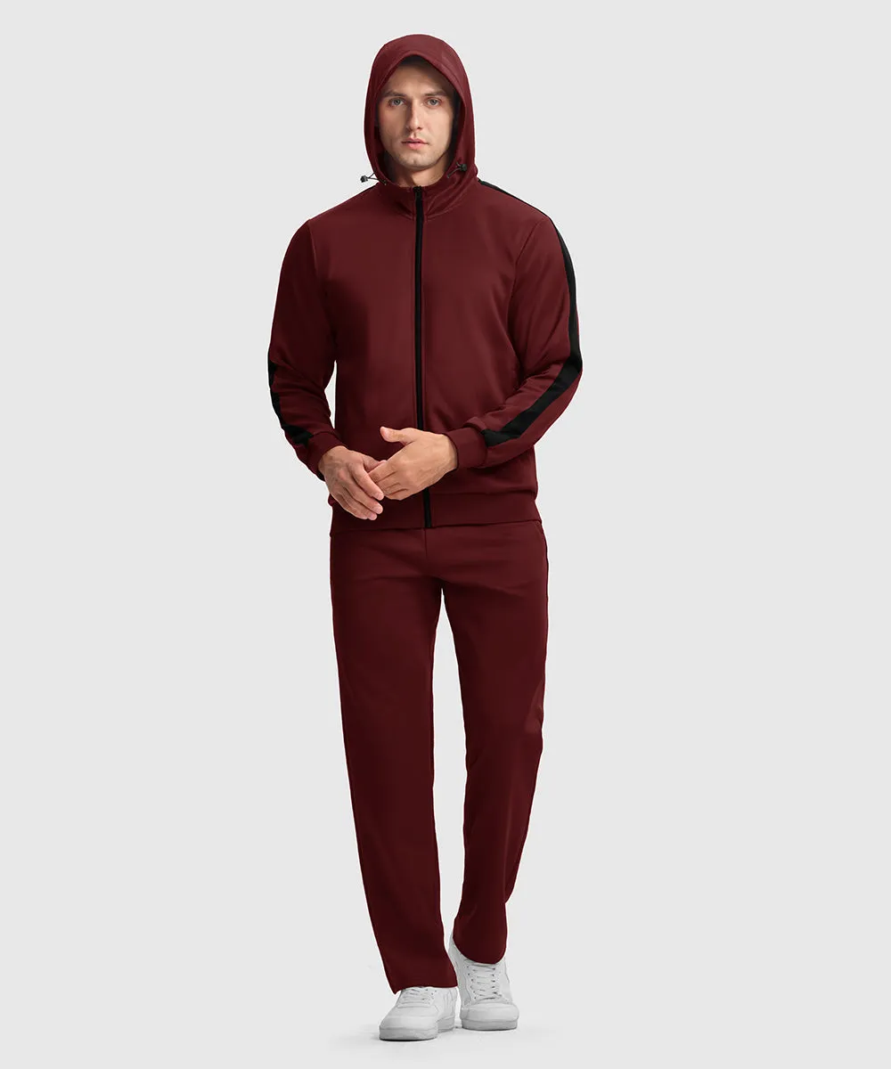 Men's Long Sleeve Causal Full Zip Tracksuits