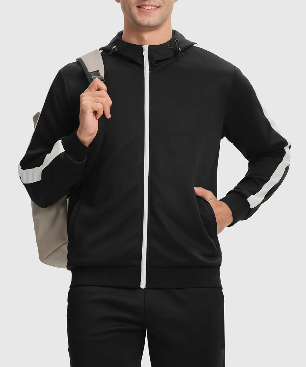 Men's Long Sleeve Causal Full Zip Tracksuits