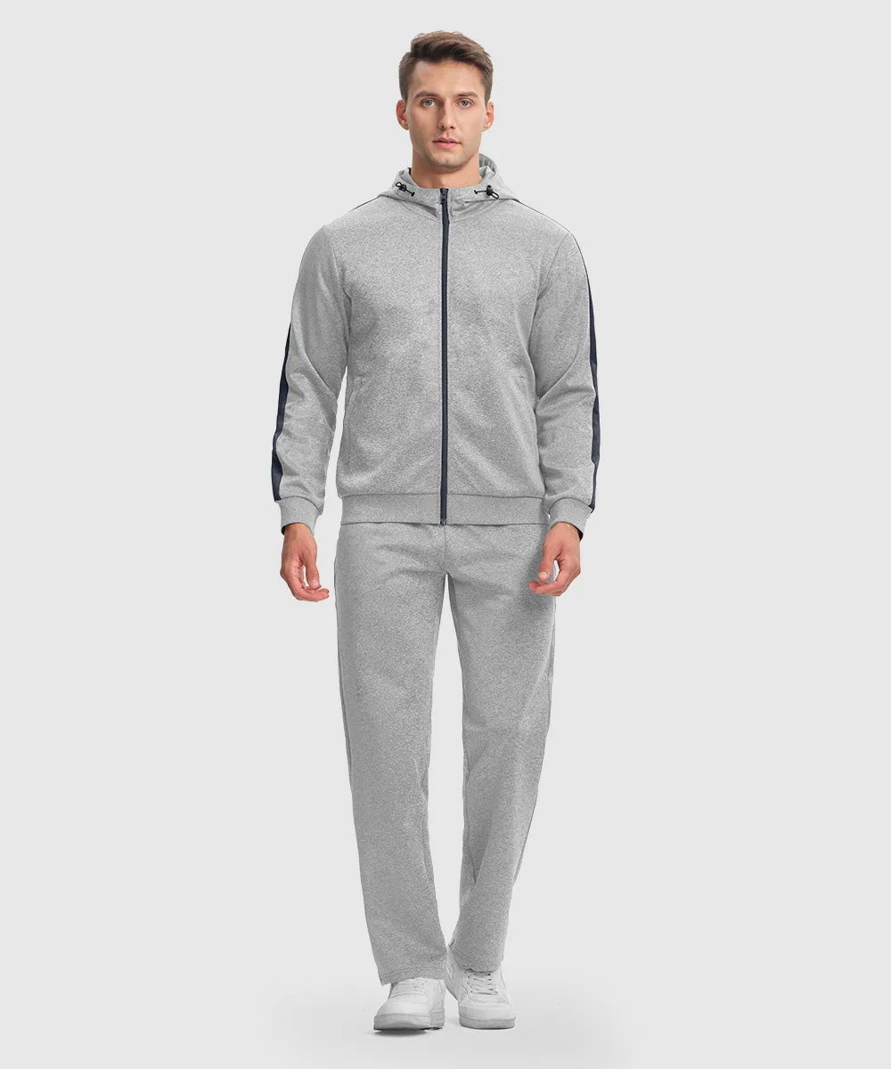 Men's Long Sleeve Causal Full Zip Tracksuits