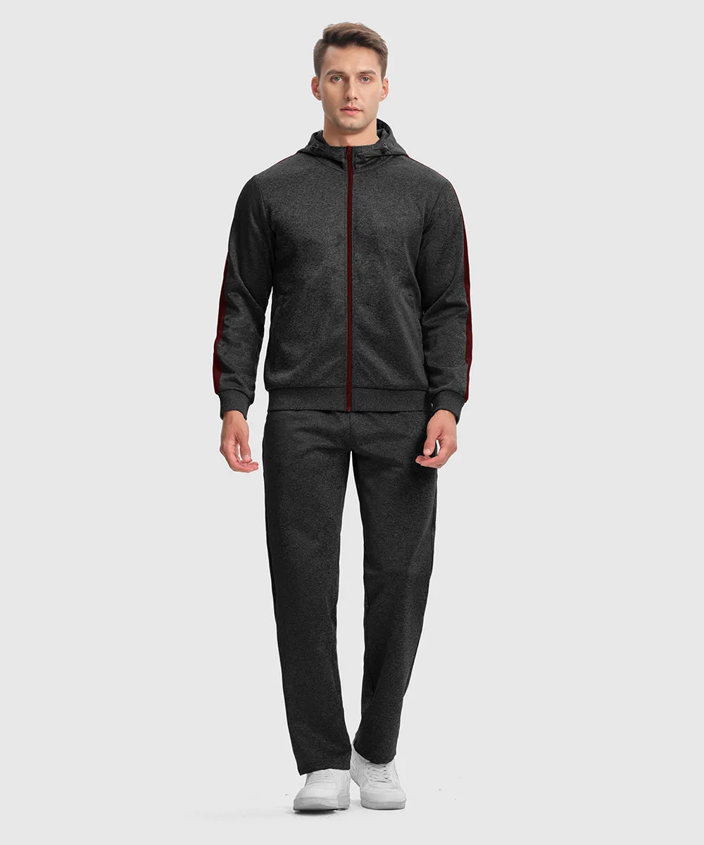 Men's Long Sleeve Causal Full Zip Tracksuits