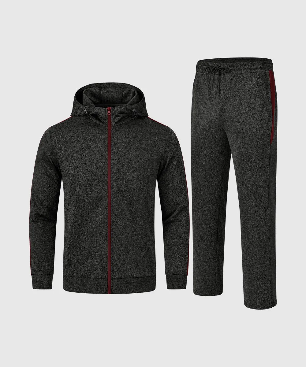 Men's Long Sleeve Causal Full Zip Tracksuits