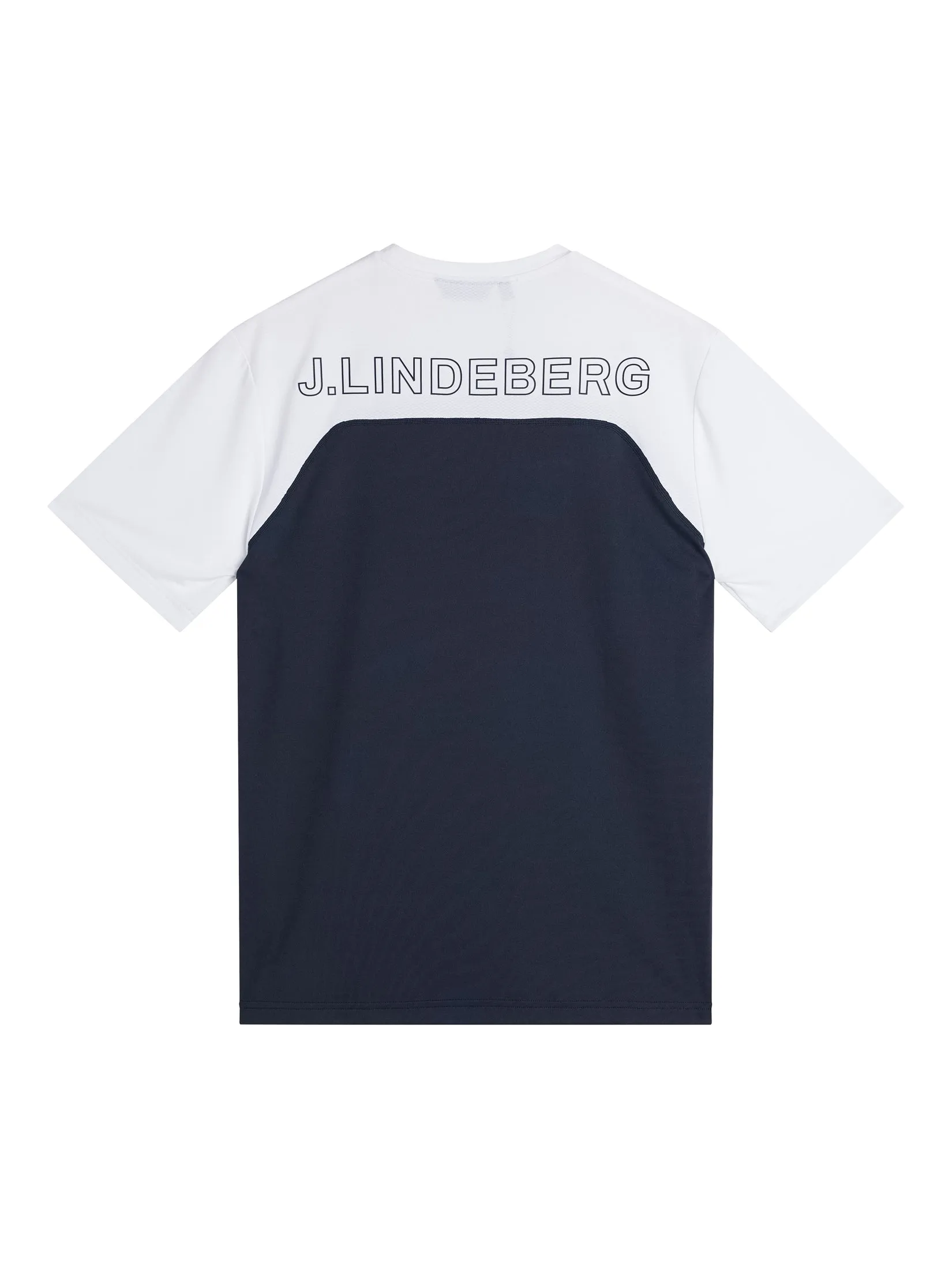 Mesh blocked T-shirt / JL Navy
