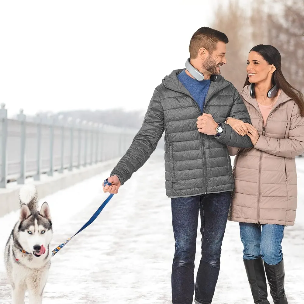 Ontel Handy Heater Freedom - Wearable Neck Heater for Cold Winters, 4 Heat Settings & Comfort-Heat Technology, Cordless Personal Heater for On-the-Go Heating, USB Rechargeable, 6 Hour Battery Life