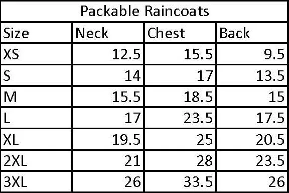 Packable Raincoat