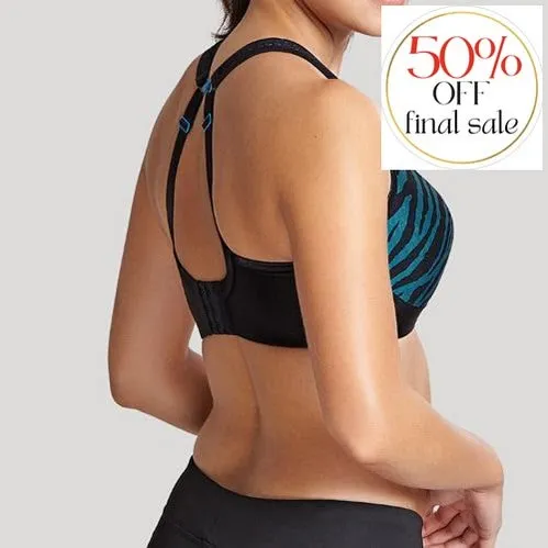 Panache Non Wired Sports Bra in Zebra Print 7341A
