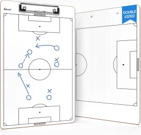 Scribbledo Soccer Dry Erase Coaching Board 15"x9" Soccer Whiteboard for Coaches Soccer Coaching Equipment Accessories Tactics Field Board Making it The Perfect Coach Gifts