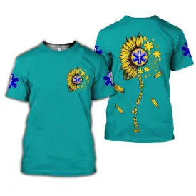 Sunflower In My Heart Live to Save Lives Shirt, Nurse T-Shirt, Perfect Gift Nurse Clothing