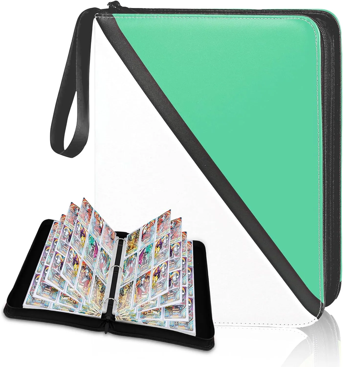 Trading Card Binder 9 Pocket, 900 Pockets Card Holder with 50 Removable Sleeves for Game Cards,Premium Card Book, Game Cards & Sports Cards