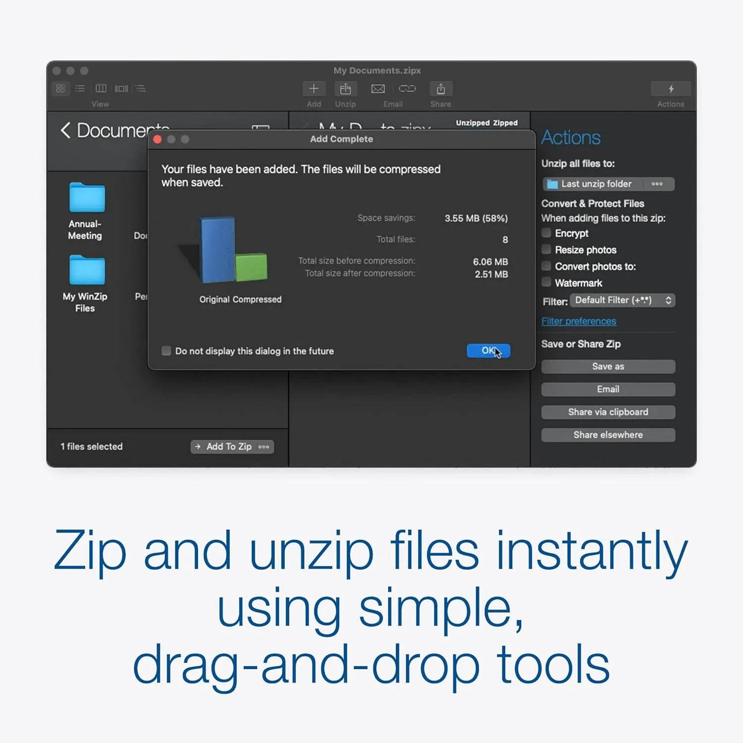 WinZip Mac 12 | Encryption, Compression & File Management Software [Mac Download]