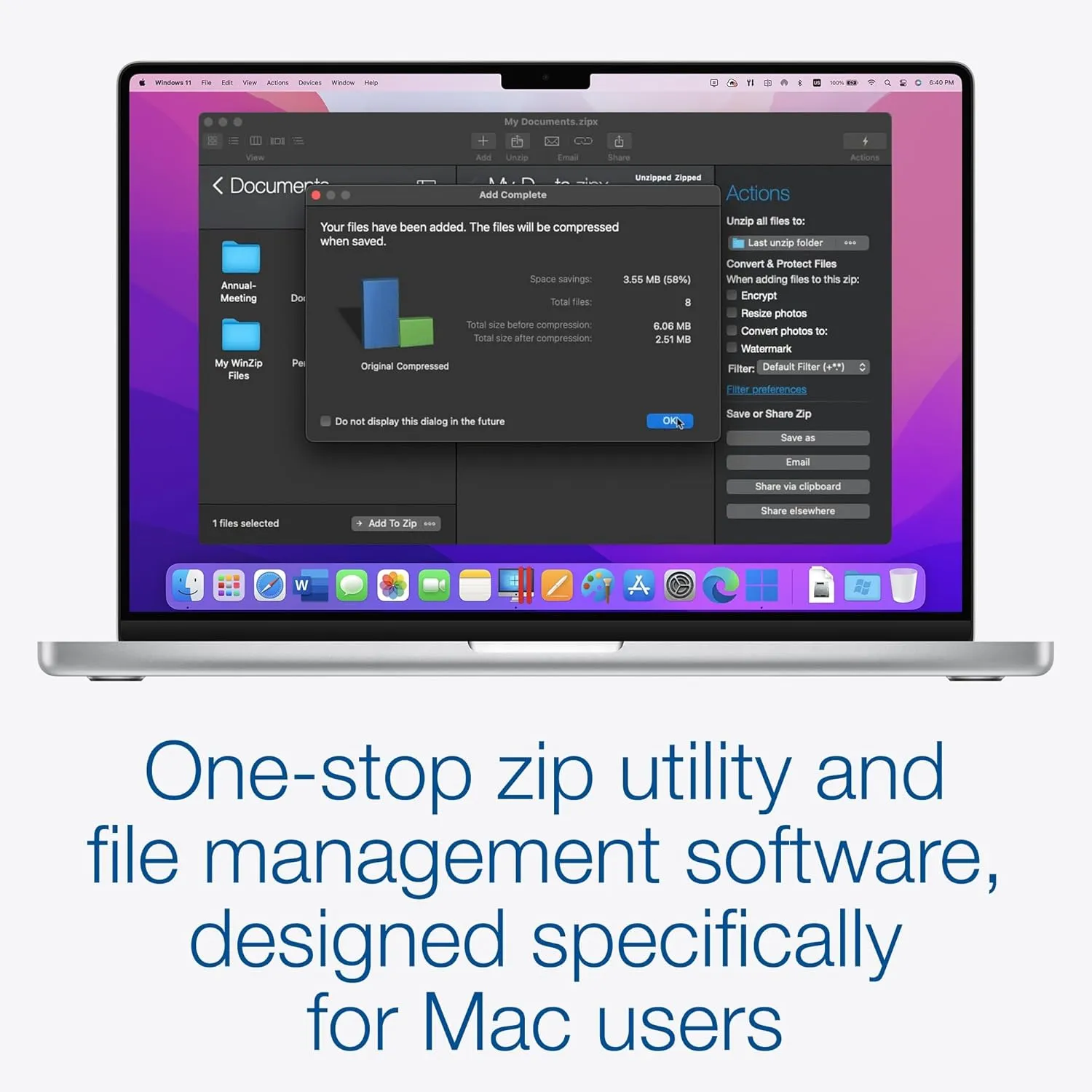 WinZip Mac 12 | Encryption, Compression & File Management Software [Mac Download]