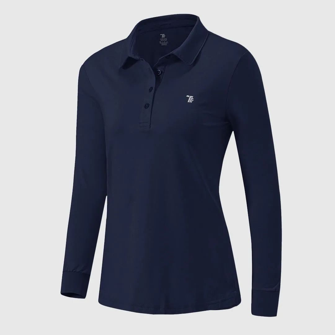 Women's Quick Dry Long Sleeve Polo Shirt