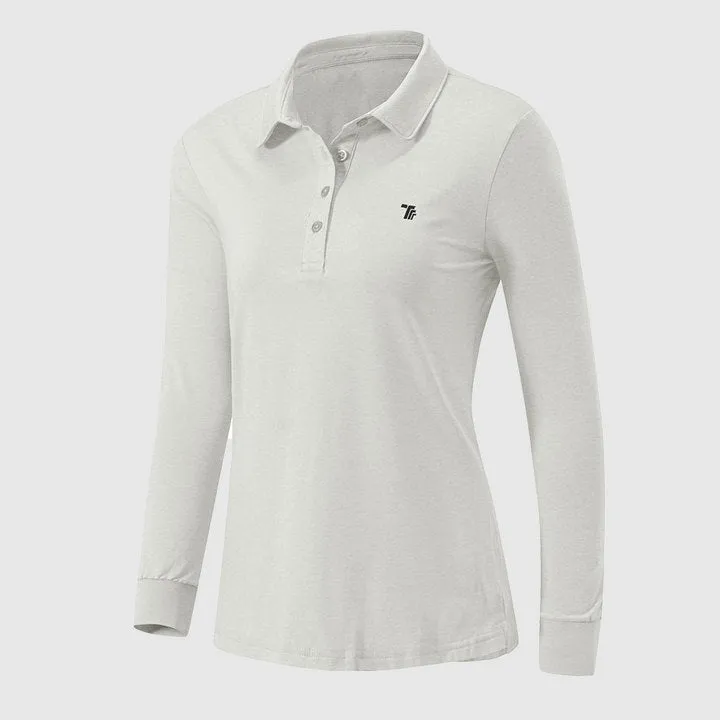 Women's Quick Dry Long Sleeve Polo Shirt
