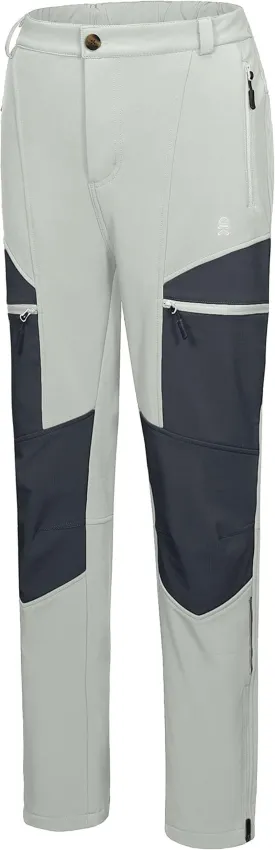 Women’s Softshell Pants, Winter Windproof Snow Pants