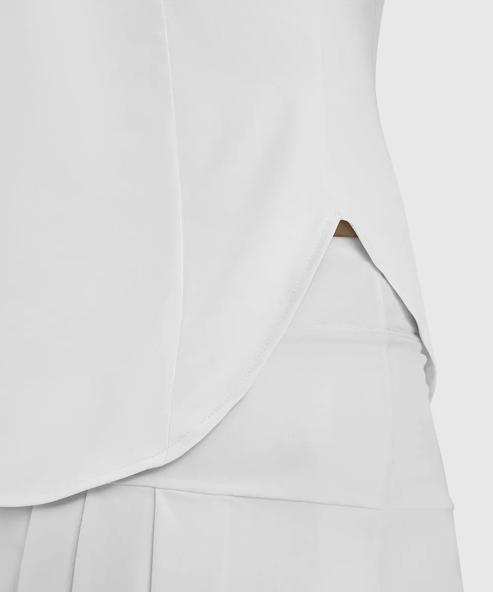 Women's UPF 50  V-Neck Sleeveless Polo Shirt