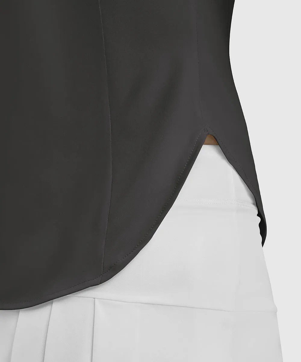 Women's UPF 50  V-Neck Sleeveless Polo Shirt