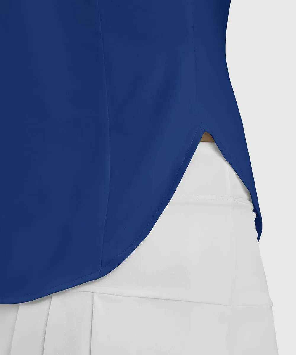 Women's UPF 50  V-Neck Sleeveless Polo Shirt