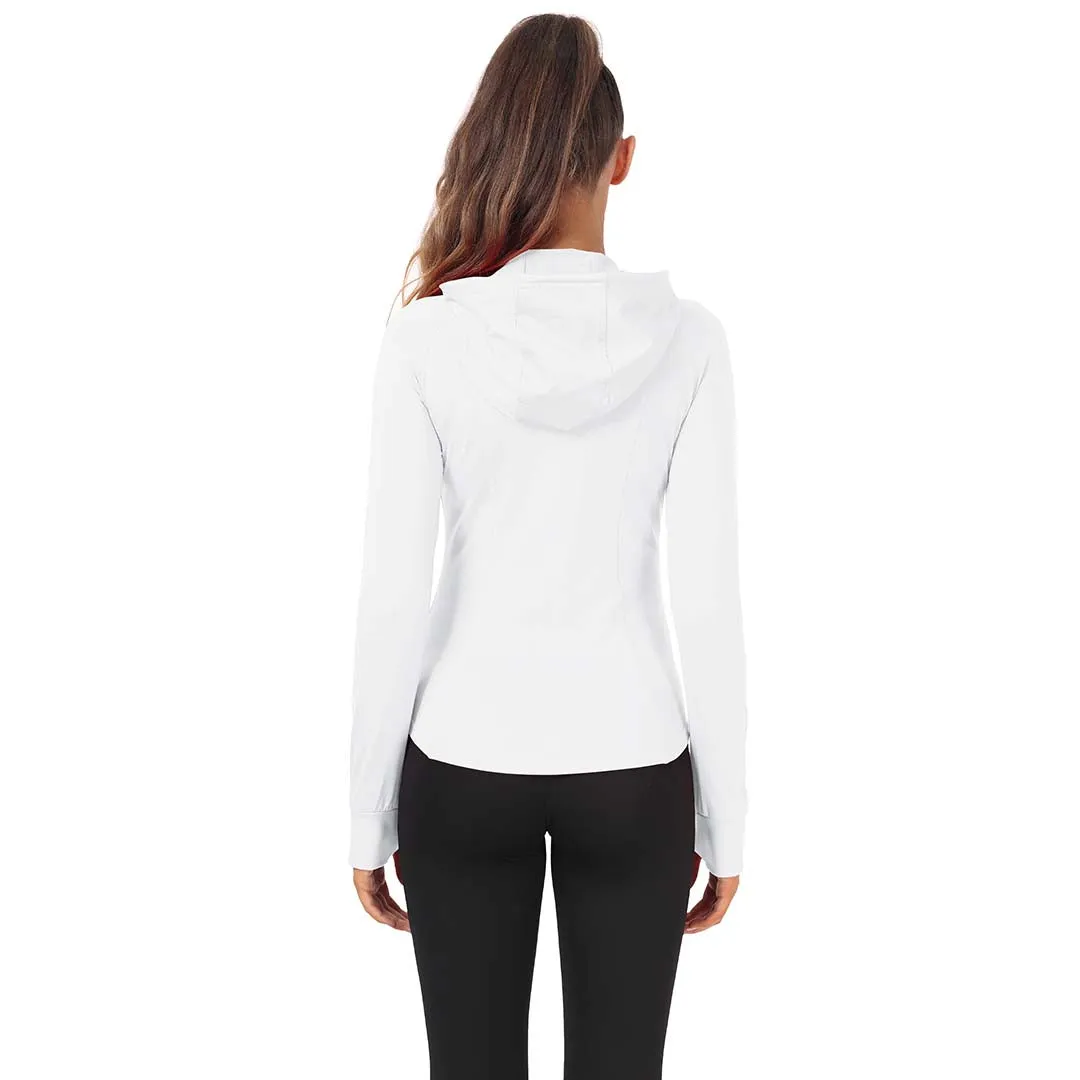 Women's Zip Jacket Hooded Running Sportswear