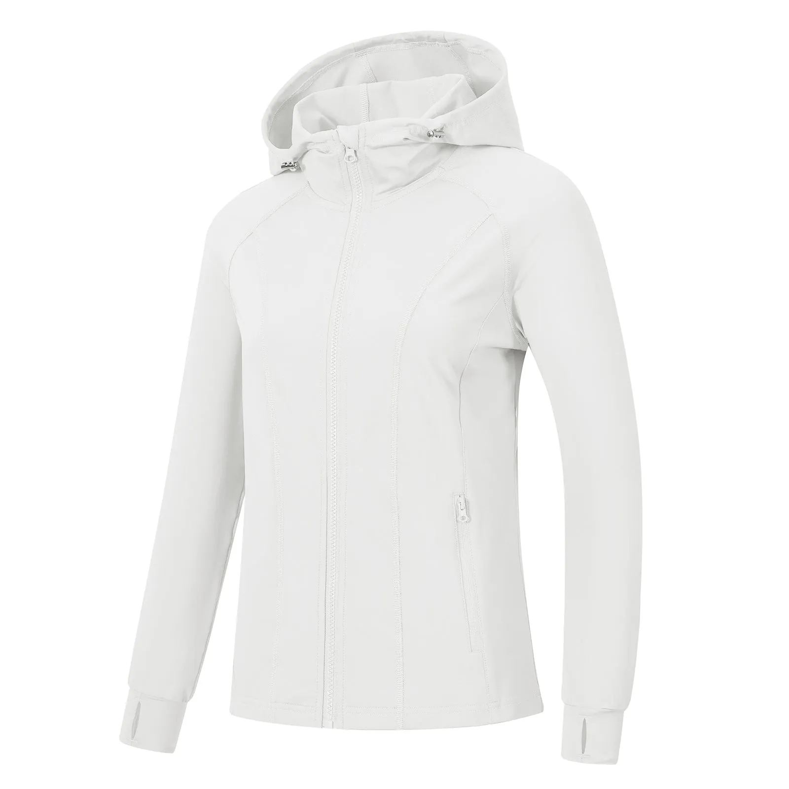 Women's Zip Jacket Hooded Running Sportswear