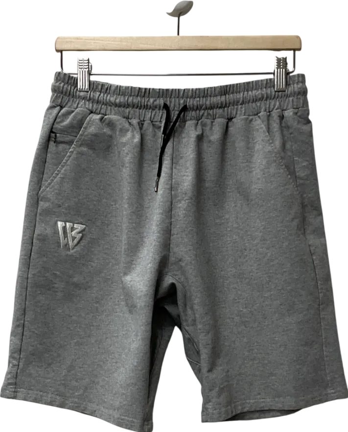 ZenWill Grey Gym Shorts Running Fitness Sports Workout Shorts UK XL